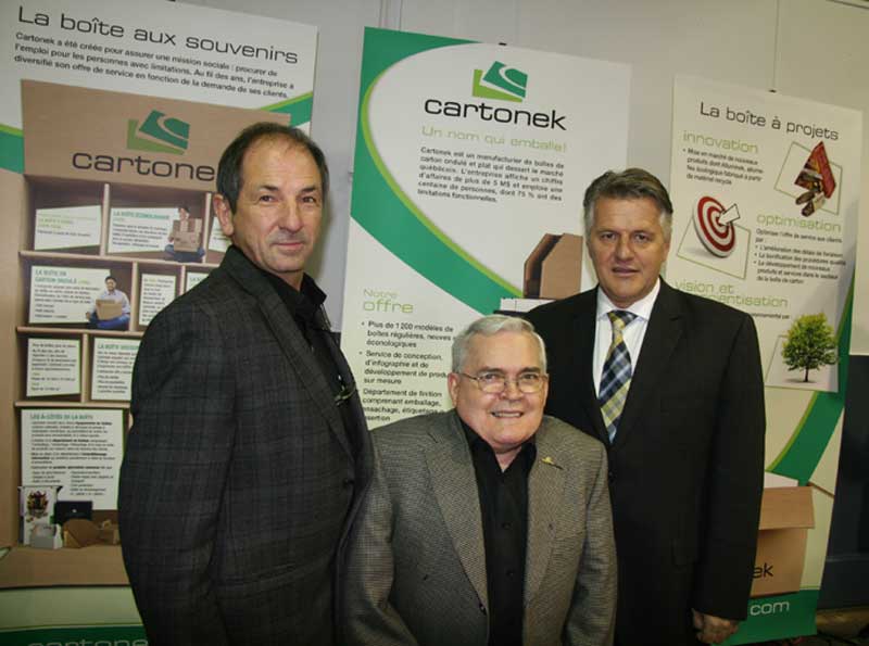 Une contribution financière de l’État permet à Cartonek de Sainte-Marie de réaliser un projet de 1 M$