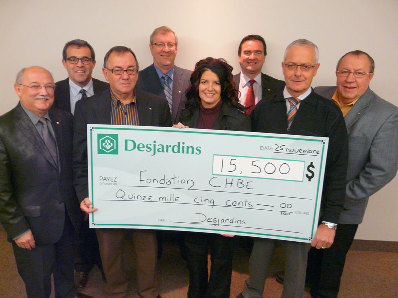 La Fondation CHBE souligne de récents dons de plus de 18 000 $