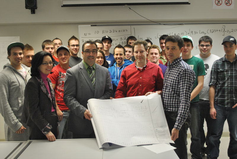 Beauceville obtient un fier coup de main des étudiants en génie civil du Cégep Beauce-Appalaches