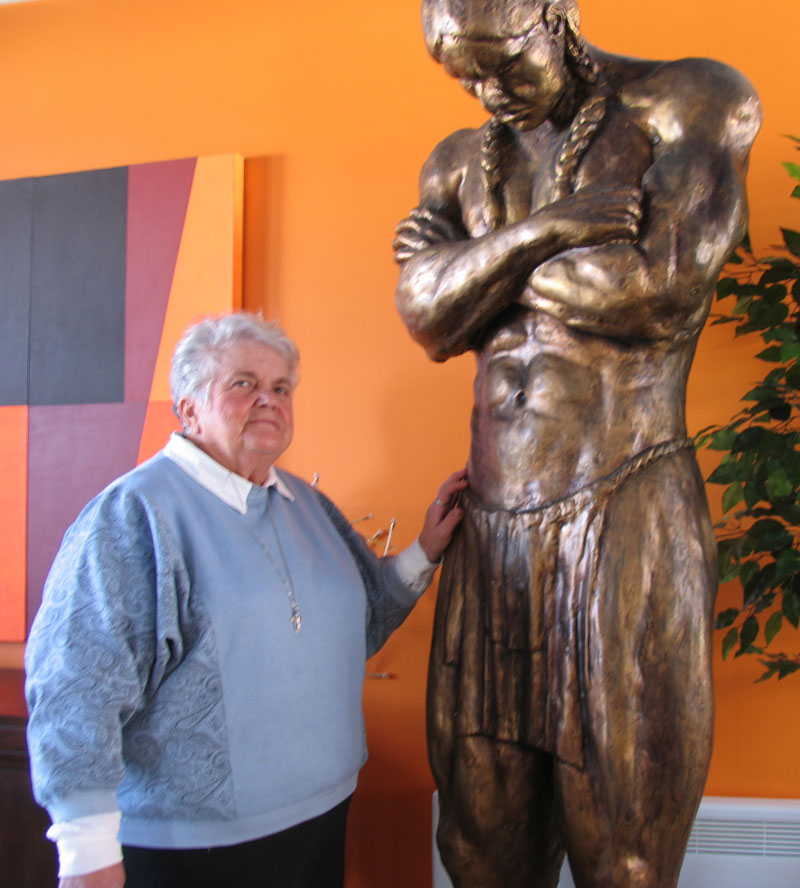 Une nouvelle statue amérindienne pour la Fête de l’amitié autochtone
