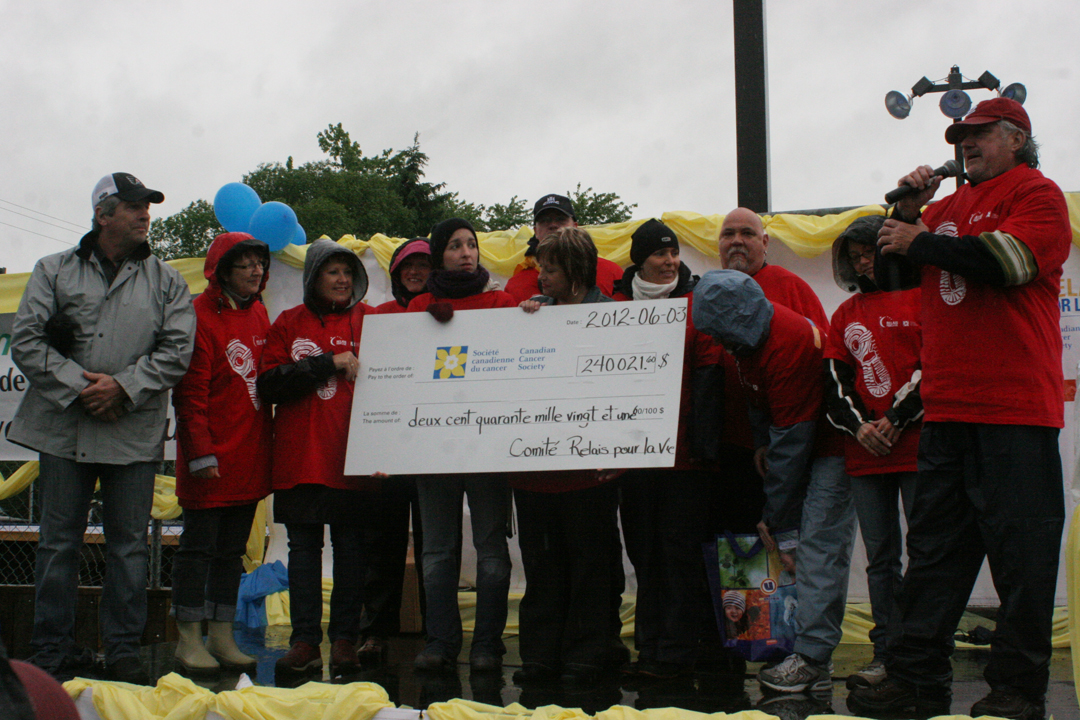 Le Relais pour la Vie de Saint-Georges amasse 240 021,60$