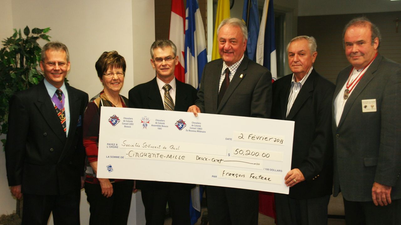 51 800 $ pour la Guinolée 2012 des Chevaliers de Colomb