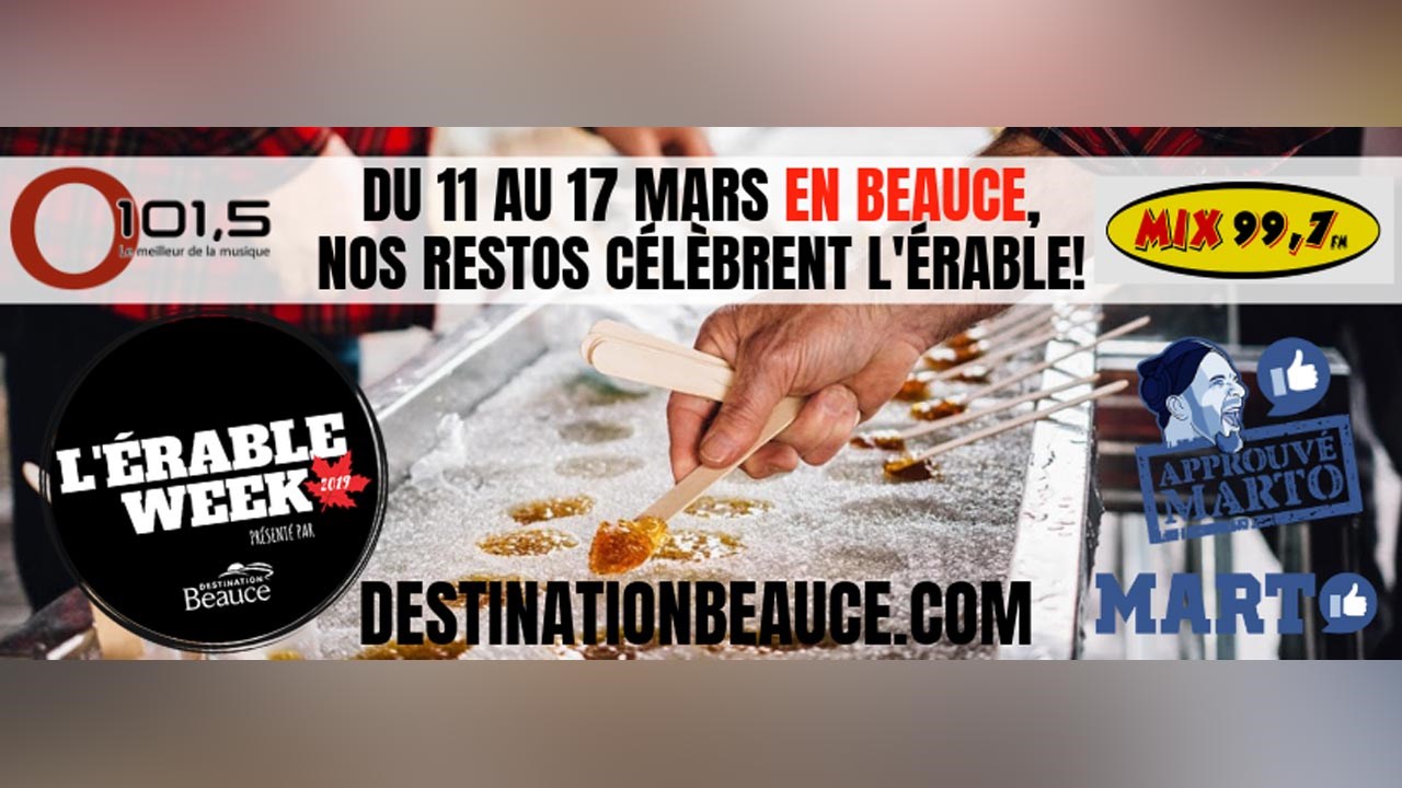 Du 11 au 17 mars en Beauce, nos restos célèbrent l'érable !
