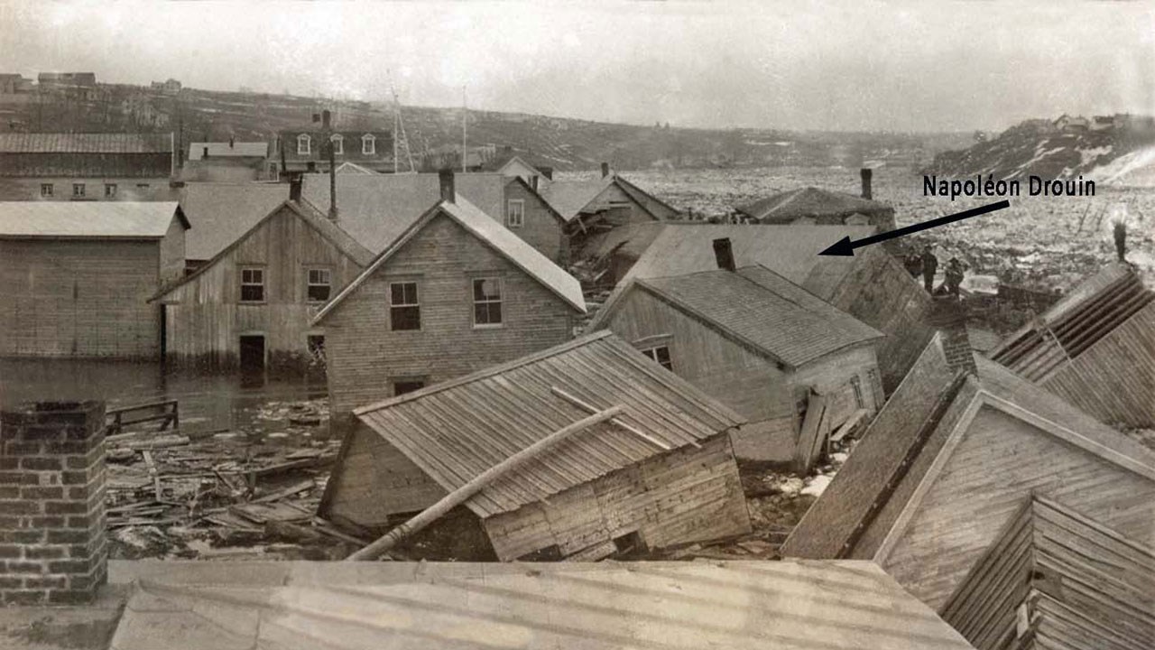 Une scène désolante de la débâcle de 1896