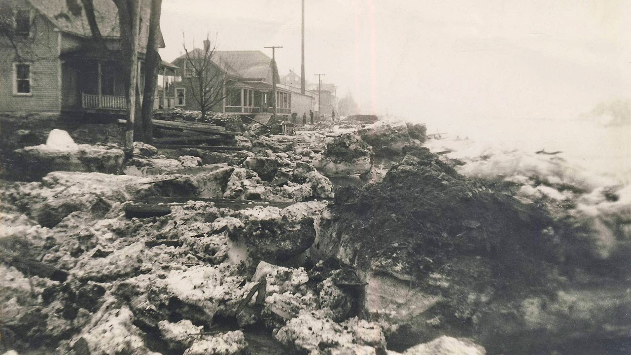 Les débâcles au village Morency il y a 100 ans