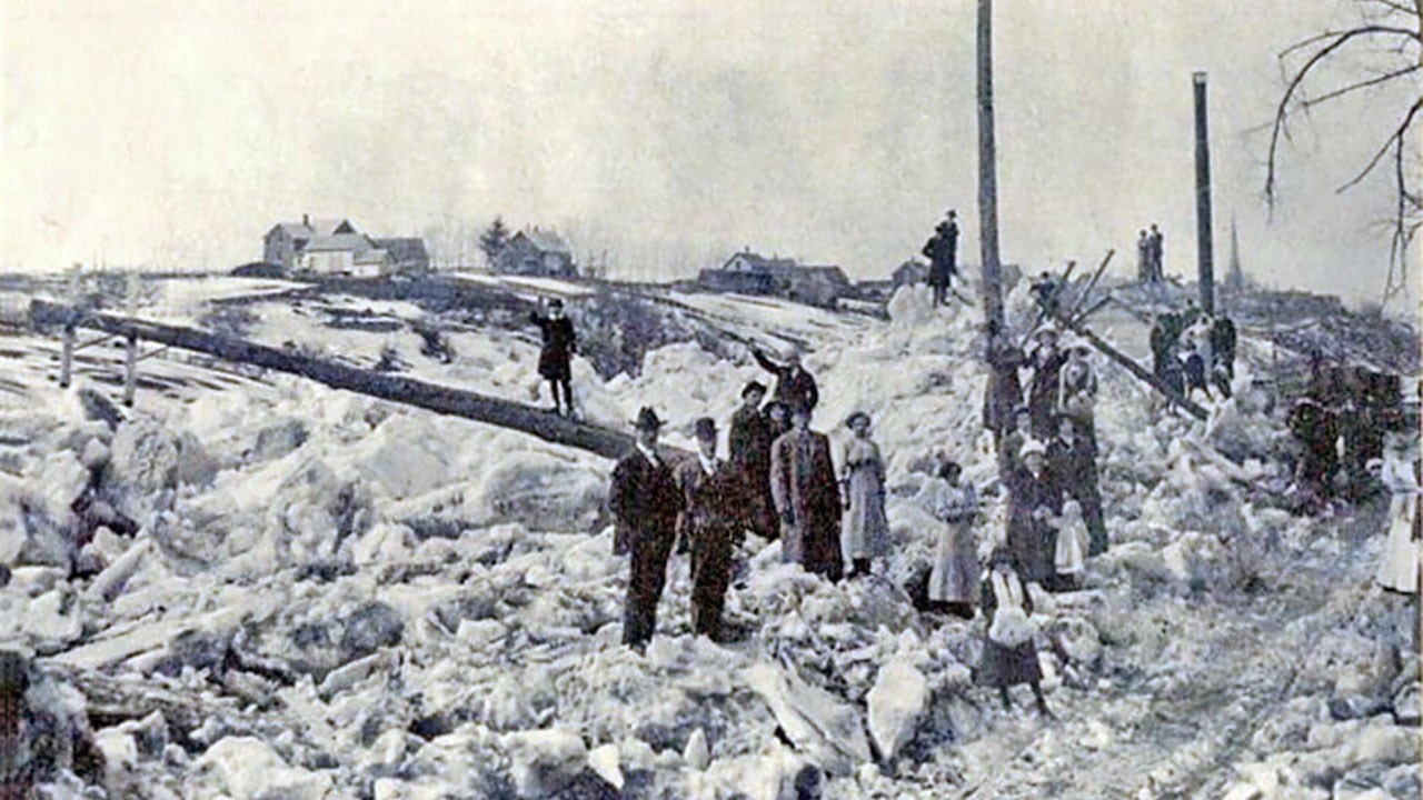 Les débâcles au village Morency il y a 100 ans
