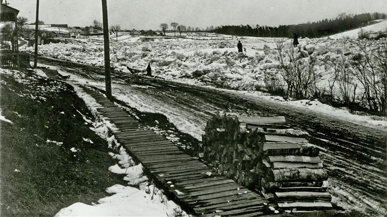 Les débâcles au village Morency il y a 100 ans