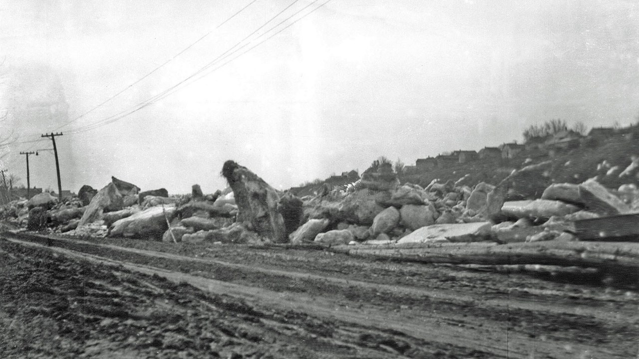 Les débâcles au village Morency il y a 100 ans