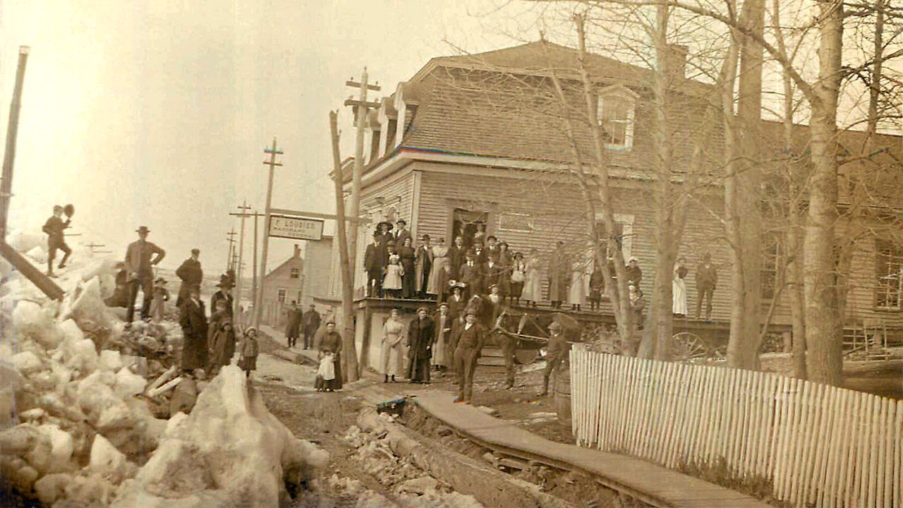 Le magasin général de Frédéric Loubier au village Morency
