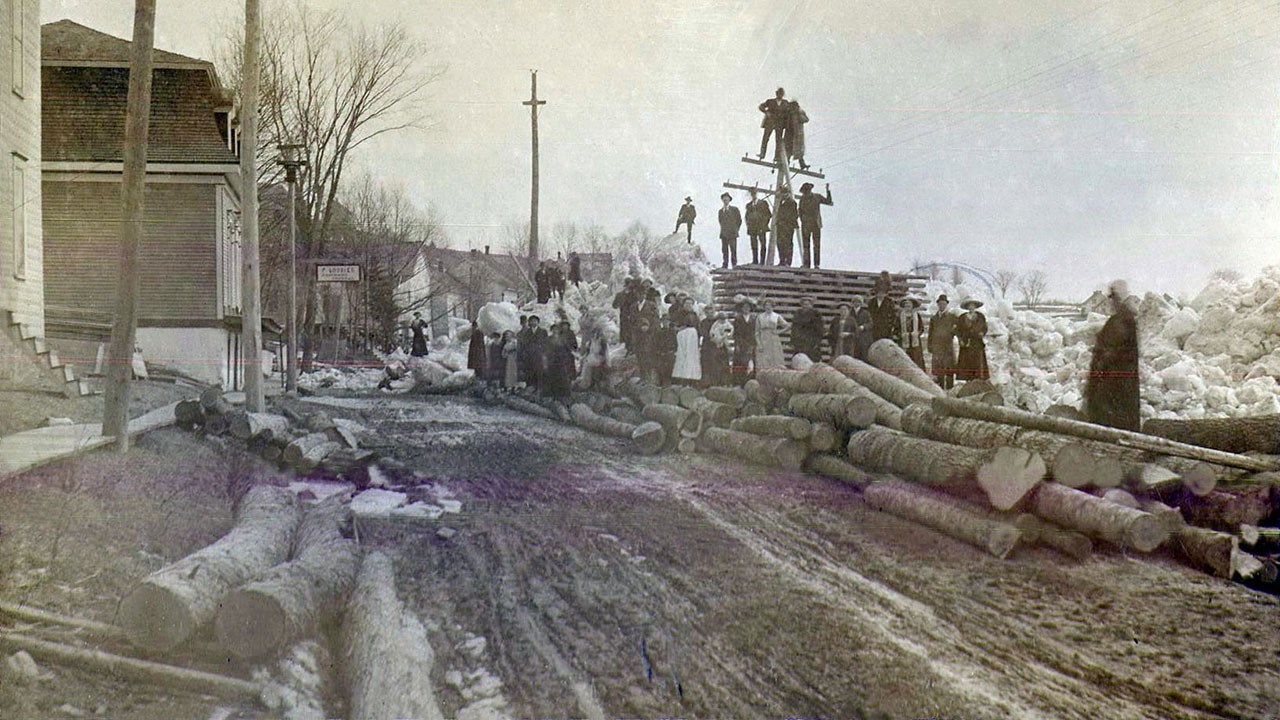 Le magasin général de Frédéric Loubier au village Morency