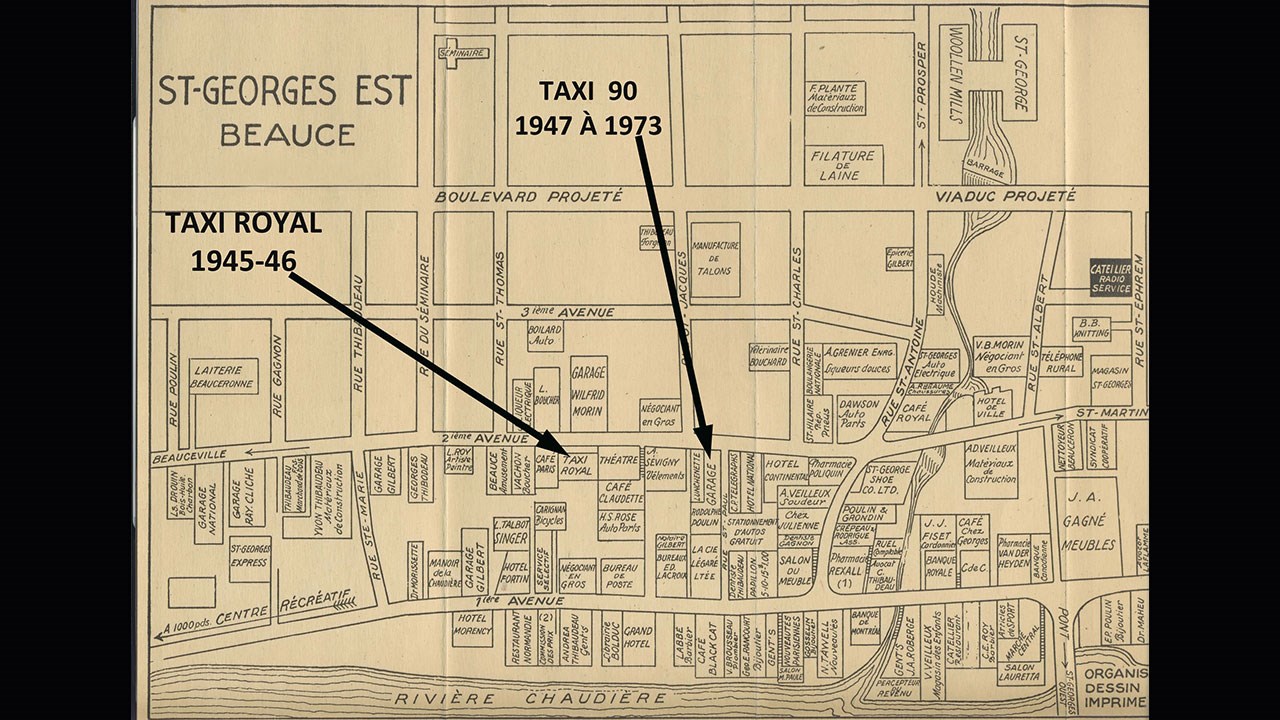 Le Taxi Royal devenu Taxi 90 sur la 2e avenue dans les années '40