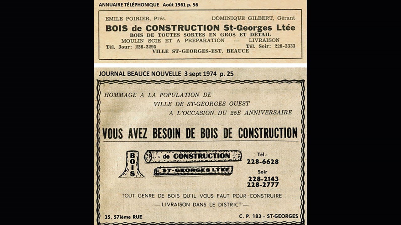 La scierie Isaïe Gilbert & Fils du village Morency