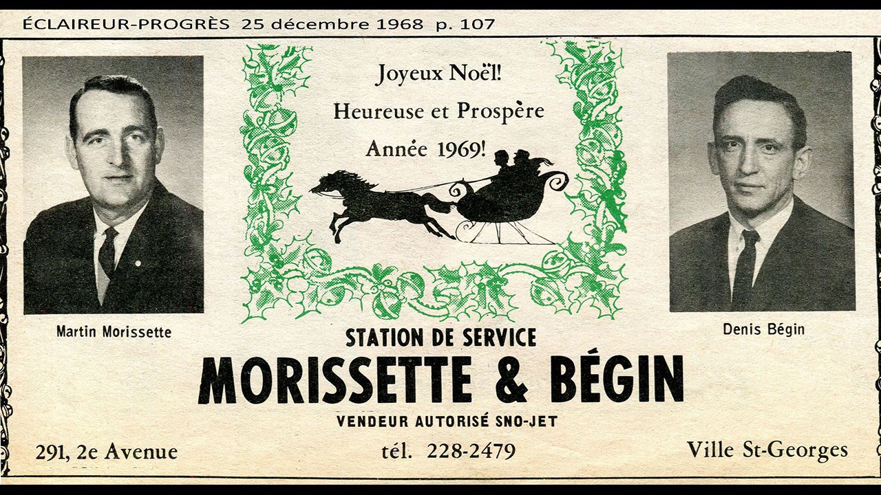 La station service Morissette et Bégin de la 2e avenue