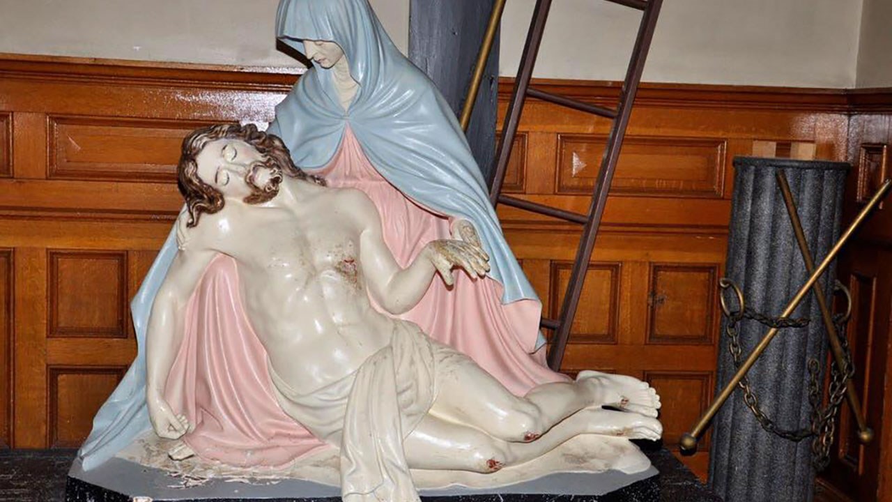 Décorations centenaires à l'église Saint-Georges