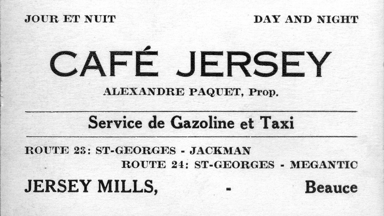 Le Café Jersey et le restaurant Le Sartigan d'autrefois