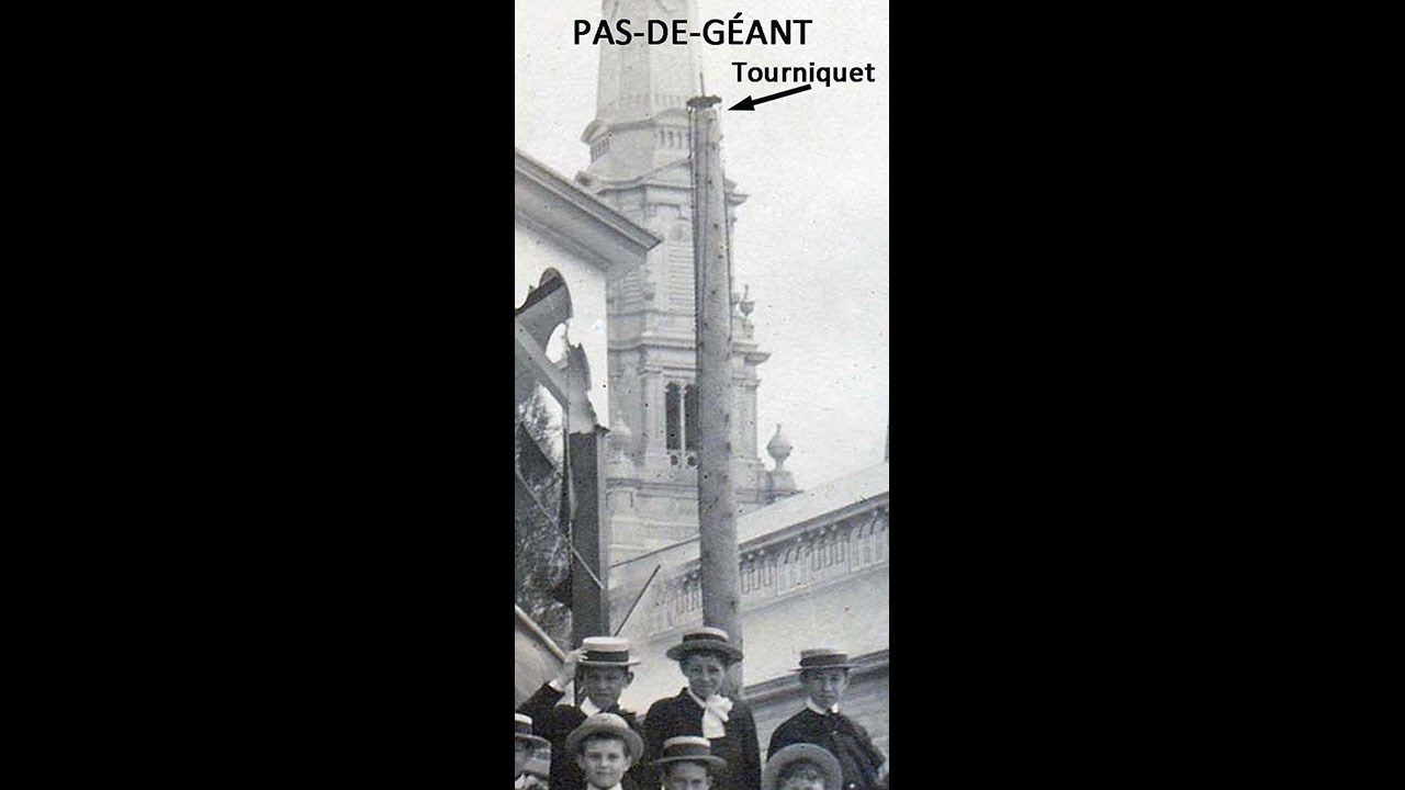 L'ancien kiosque et le jeu du pas-de-géant du vieux couvent