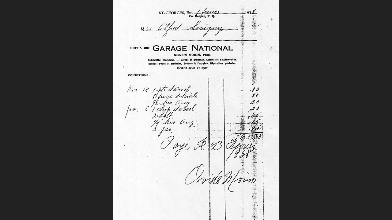 Le garage National d'autrefois