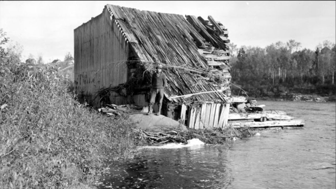 Les estacades de Jersey-Mills au siècle dernier