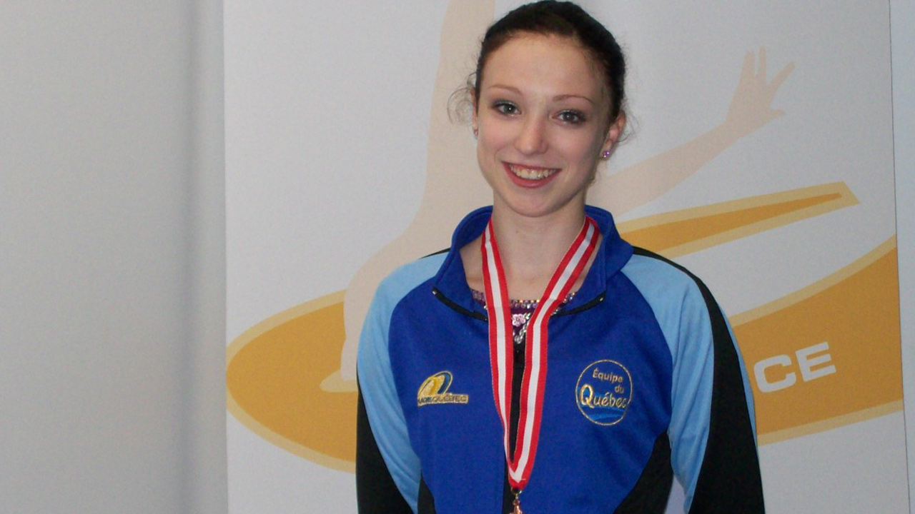 La patineuse Rosalie Chabot