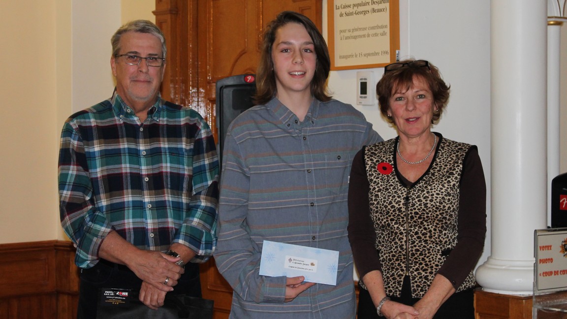 Alexandre Jacques, 13 ans, a terminé en deuxième place