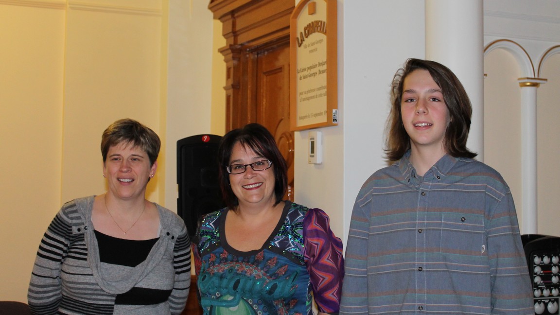 Les trois gagnants: Dany Mercier, Sylvie Boucher et Alexandre Jacques