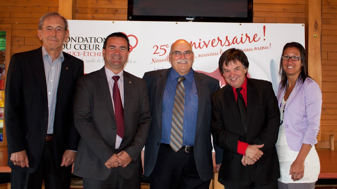Les organisateurs du brunch pour la Fondation du Coeur Beauce-Etchemin