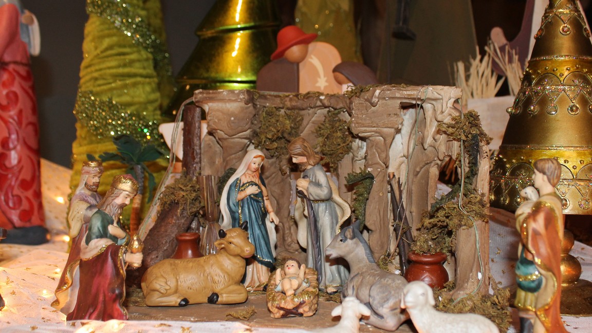 Plusieurs crèches de Noël étaient exposées