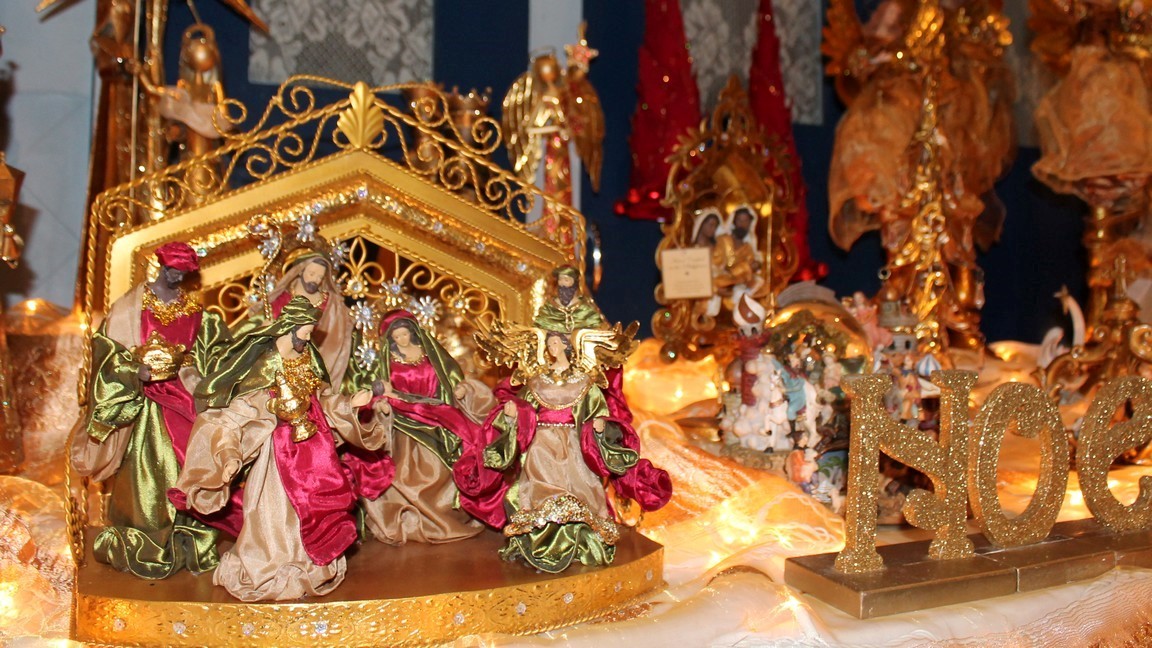 Plusieurs crèches de Noël étaient exposées