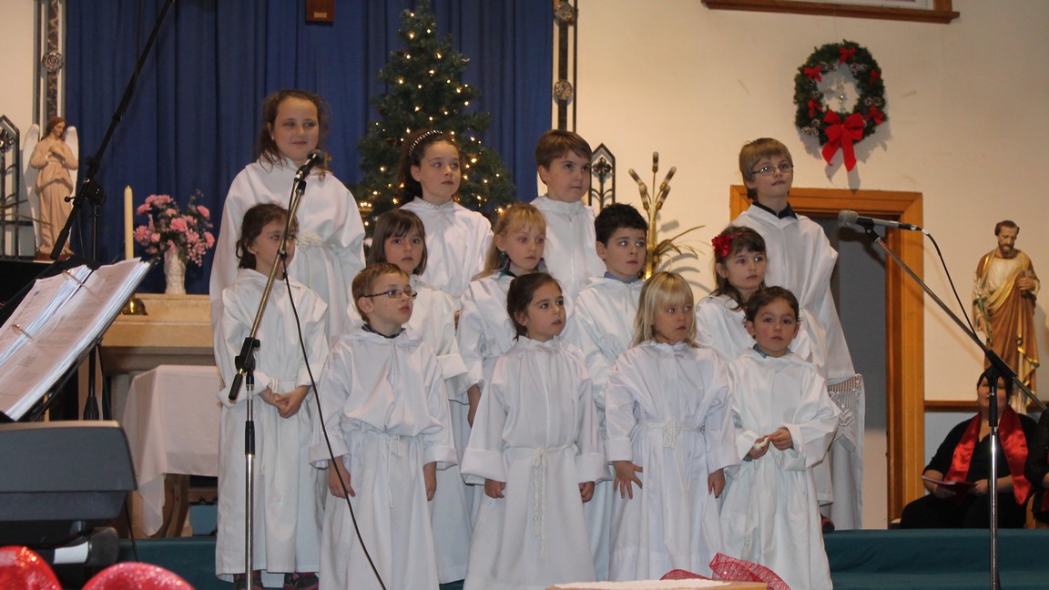 Chorale de l'école primaire de Jouvence à Sainte-Aurélie