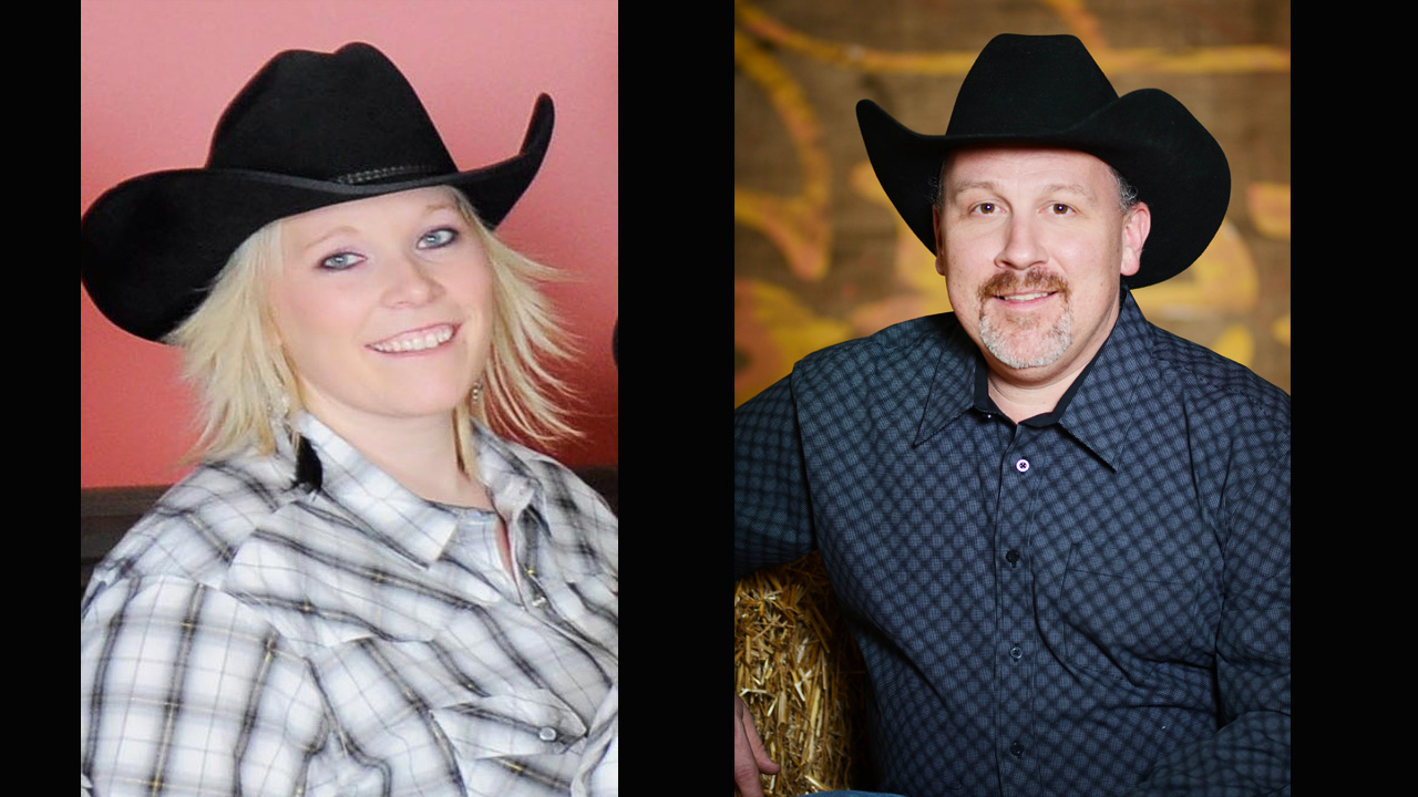 Mélanie Nadeau, la nouvelle présidente des Festivités Western de Saint-Victor, et André Longchamps, président sortant