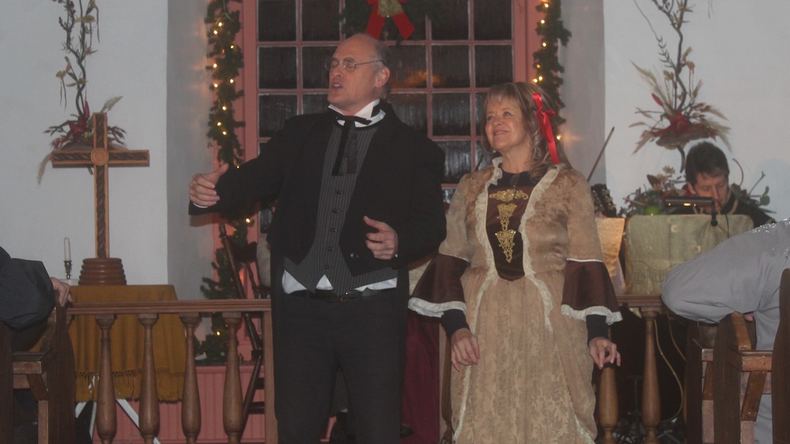 De jolies décorations enjolivaient l'église