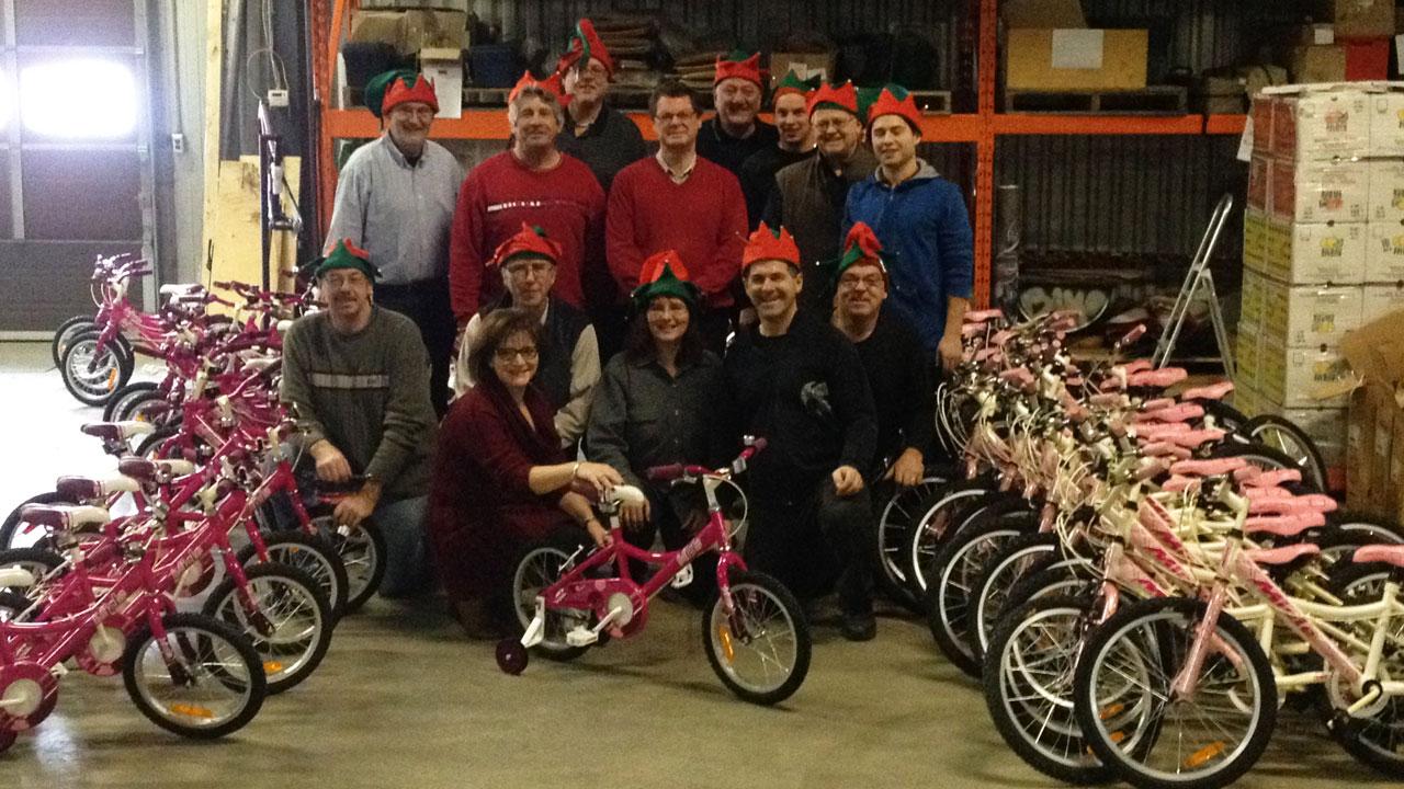 Procycle, en collaboration avec Moisson Beauce et la Boutique du Vélo de St-Georges, a donné près de 200 vélos Miele pour les jeunes filles de la région. 