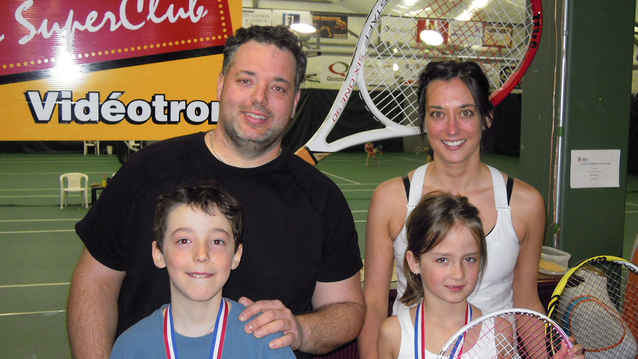 Les vainqueurs de l'édition matinale: Mathys et Martin Vallerand, Rosalie Bernard Grenier et Sarah Bernard.