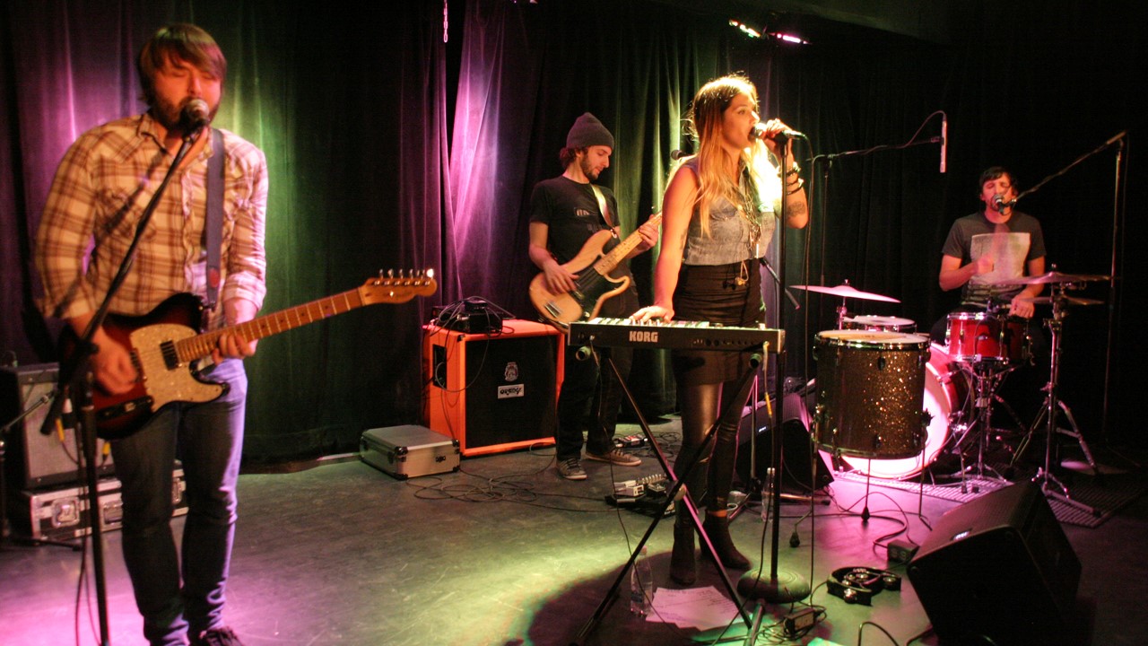 Les quatre musiciens ont offert un excellent concert.