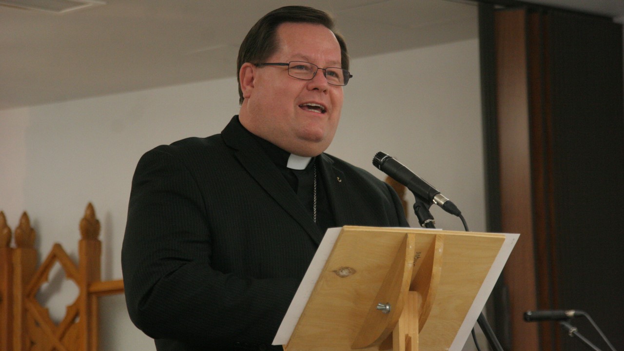 L'archevêque de Québec Mgr Gérald Cyprien Lacroix.