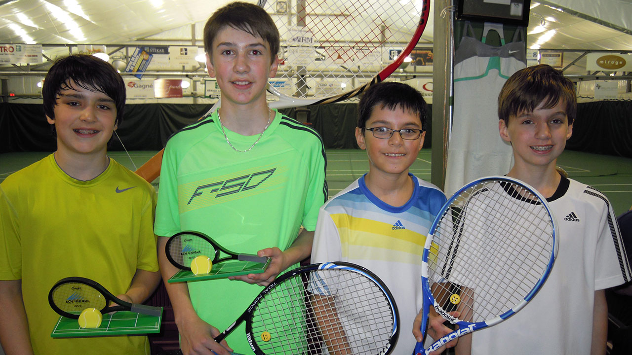 Juniors A : Jonathan Lachance, Charles-Antoine Fecteau (gagnants), Gabriel Quirion, Nathan Chouinard (finalistes)