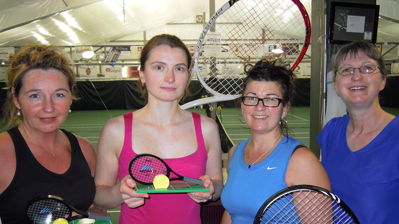 Femmes B : Fanny Nadeau, Violetta Cazacu (gagnantes), Nancy Pomerleau, Maryline Poulin (finalistes)