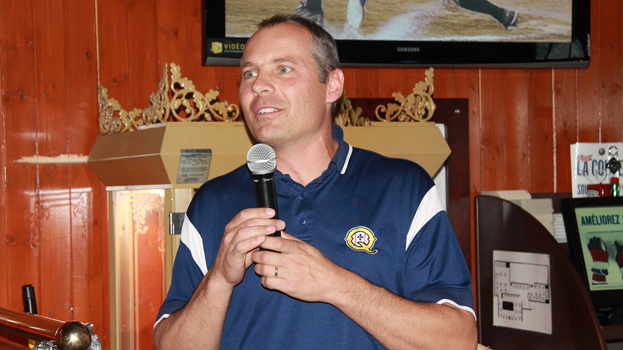 Le président des Capitales de Québec, Michel Laplante, était étonné et enchanté que le baseball est bien en vie en Beauce.