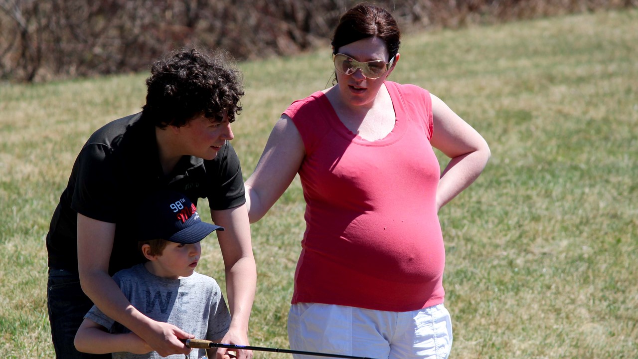 Wolfgang Mercier-Giguère et sa famille participant au tournoi.