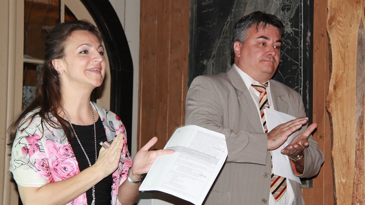Ariane Labonté et Éric Paquet étaient les maîtres de cérémonie des Prix du Patrimoine.
