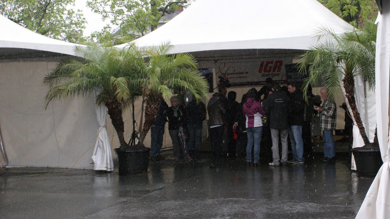 La pluie n'a pas empêché les passionnés.