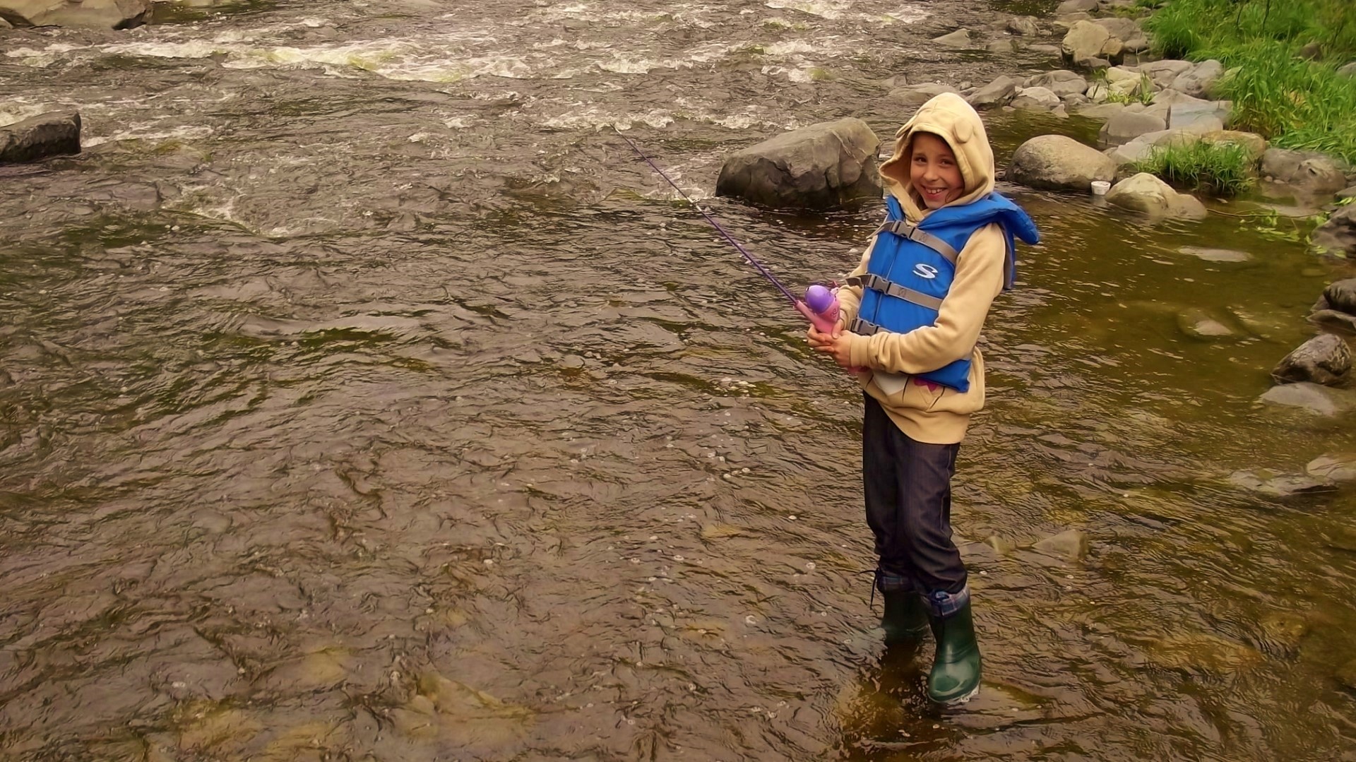 Les apprentis avaient la chance de s'initier à la pêche