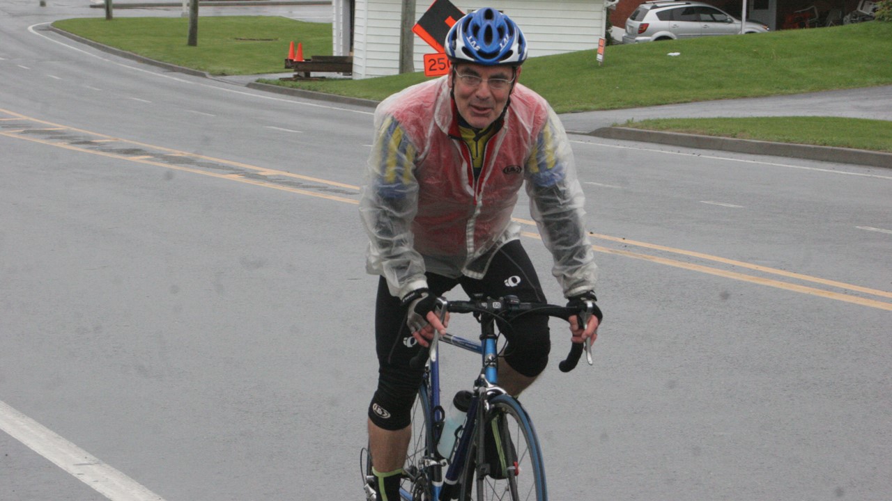 Richard Sirois a participé à toutes les Cyclosportives depuis le début de cette initiative à Saint-Georges. Il a complété le 50 km en près de 2 heures, souhaitant simplement compléter la boucle.