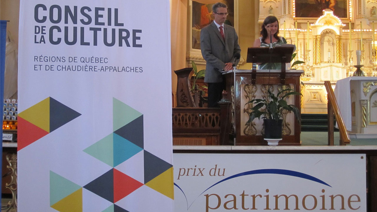 1 – Claude Lepage, agent culturel de la MRC de Bellechasse Annie Vaillancourt, agent culturel de la MRC de Charlevois

