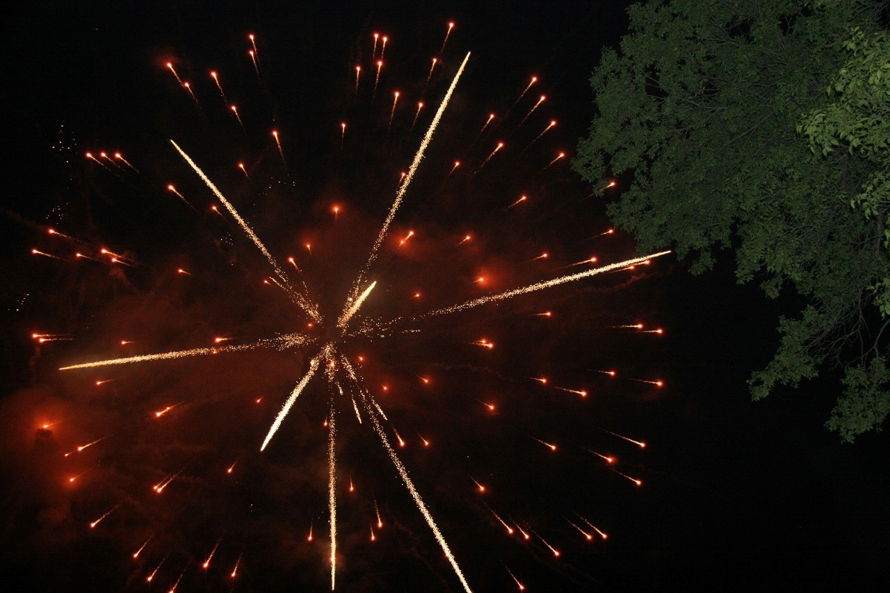 Les célèbres feux d'artifice pour conclure la soirée