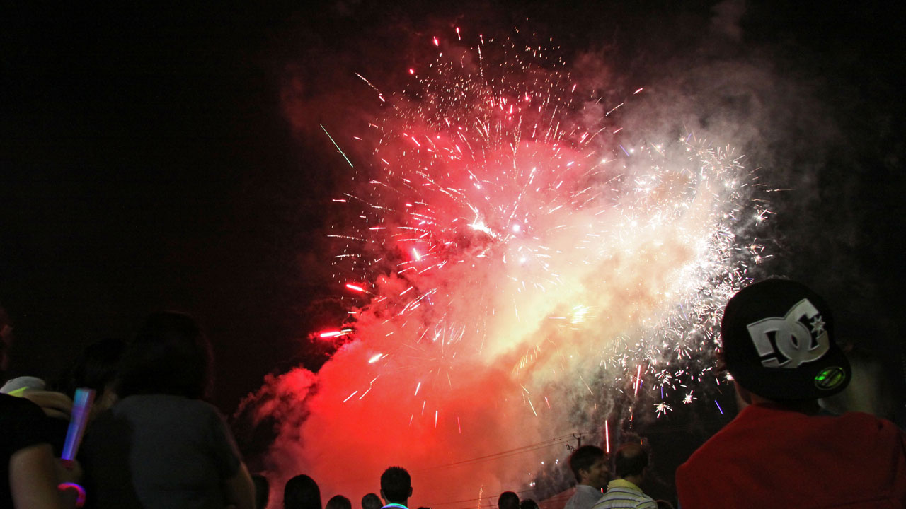 Des feux colorés!