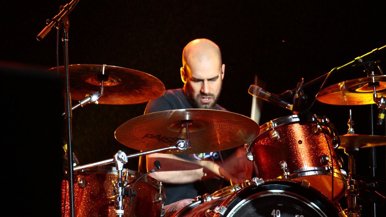 Le batteur Yanick Blanchette.