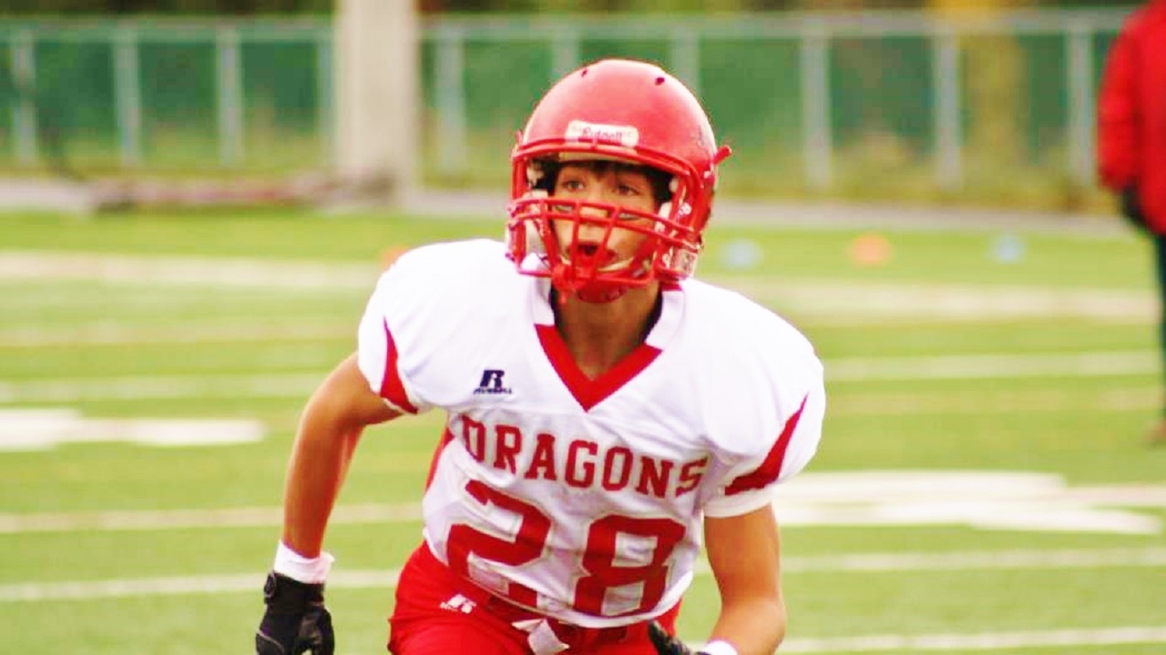 Adam Auclair lors de son passage avec les Dragons de la Beauce-Etchemin