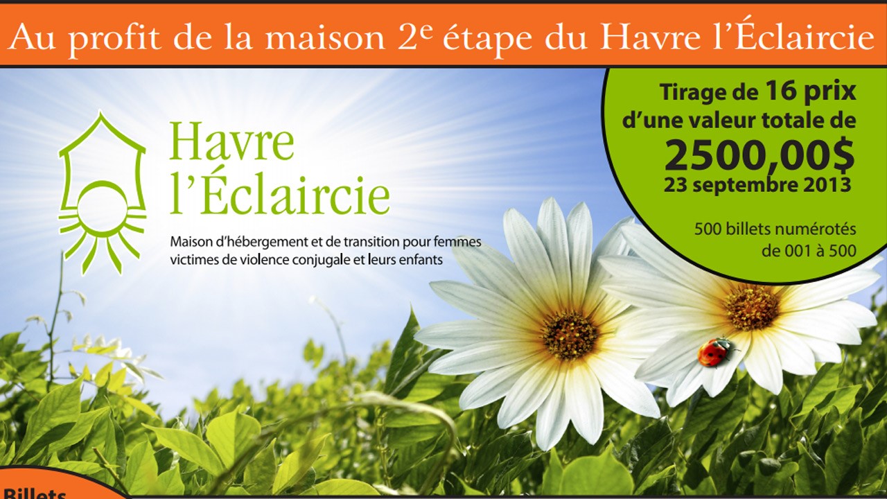 Un tirage pour financer la maison 2e étape du Havre l'Éclaircie