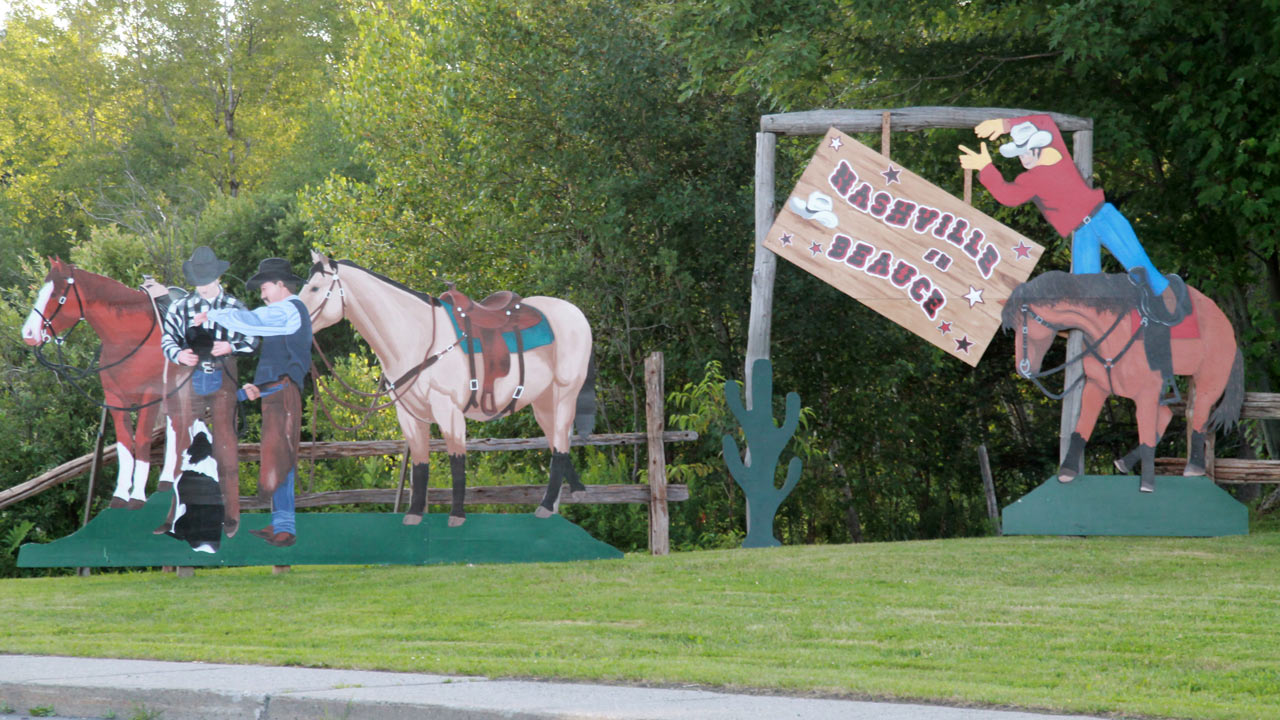 Partout à Saint-Prosper, on peut admirer des décorations originales.